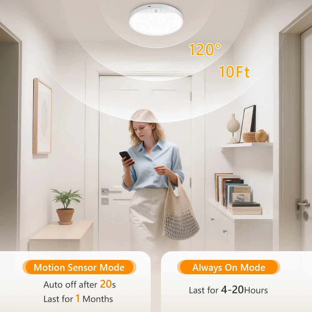 Brightora™ Wireless Motion Sensor Ceiling Light