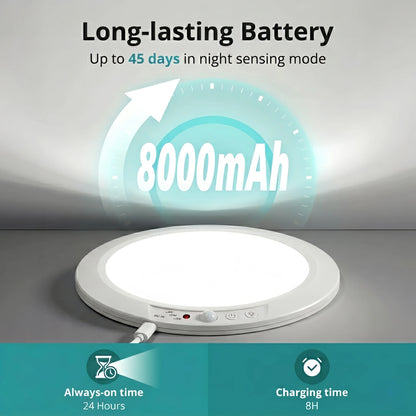 Motion Sensor Ceiling Light USB Type-C Rechargeable Magnetic Lamp Wireless Wall Lamp Remote LED Night Light For Kitchen Coatroom
