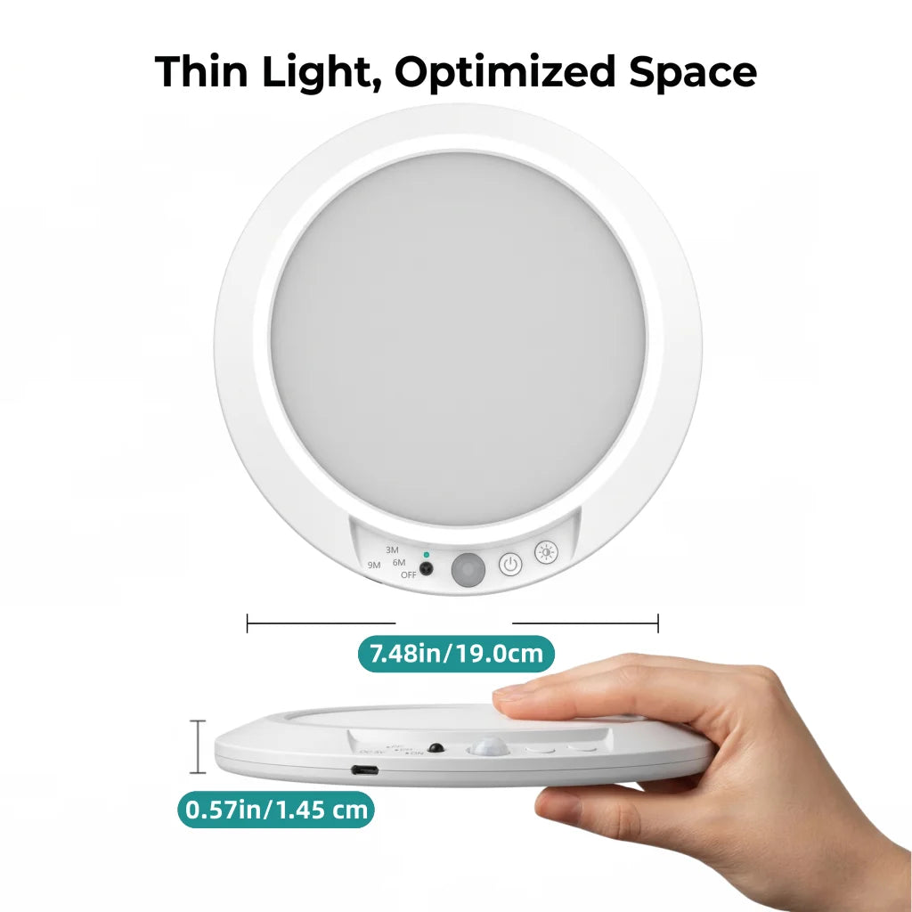 Motion Sensor Ceiling Light USB Type-C Rechargeable Magnetic Lamp Wireless Wall Lamp Remote LED Night Light For Kitchen Coatroom