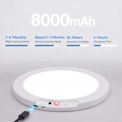 Motion Sensor Ceiling Light USB Type-C Rechargeable Magnetic Lamp Wireless Wall Lamp Remote LED Night Light For Kitchen Coatroom